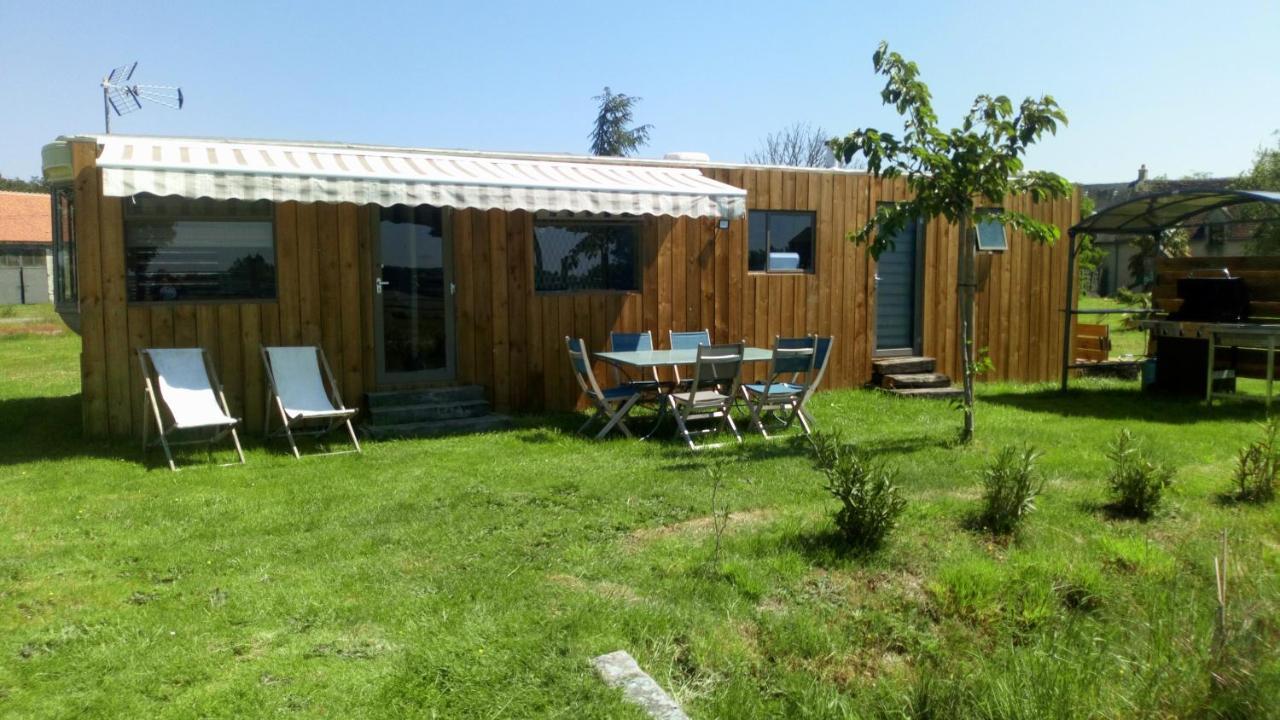 Mobil Home Vintage A La Ferme Des Buttons Rosnay  Εξωτερικό φωτογραφία